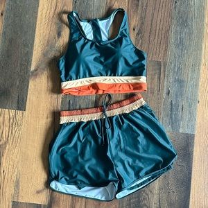 BRAND NEW SeaFancy Teal Swimsuit XL